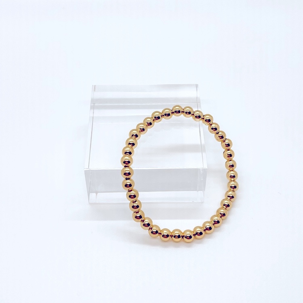 Handmade Gold Medium Beaded Bracelet